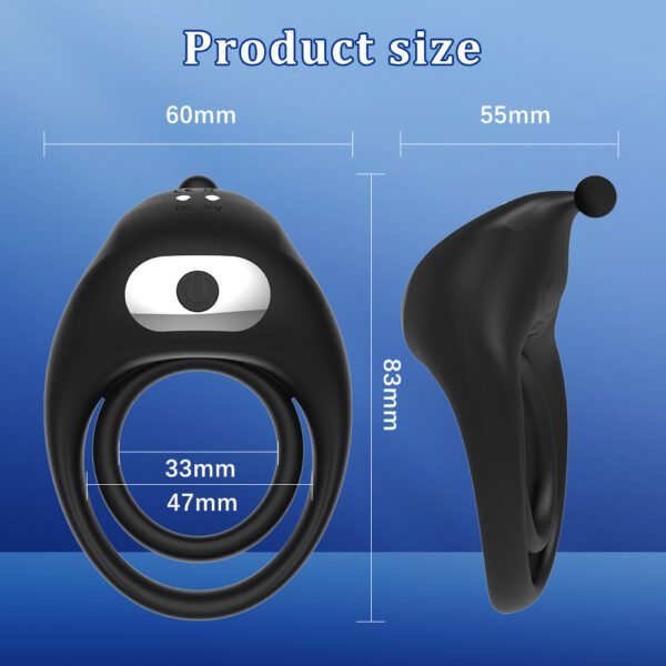 AUB 3050 10 Speed Vibrating Remote Control Cock Ring 6