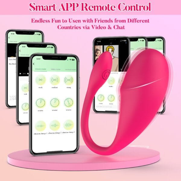 AUB 3054 9 Vibrating Modes App Controlled Wareable Vibrator3