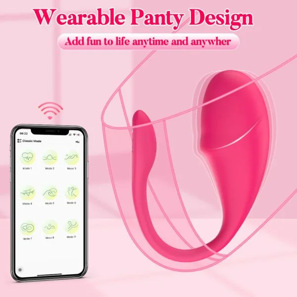 Tadpole-9 Modes App Controlled Discreet Vibrator - Image 5