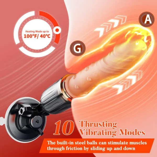 Phoenix 3-in-1 Automatic Sex Machine - Thrusting, Vibrating & Heating - Image 3