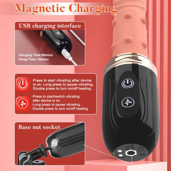 Phoenix 3-in-1 Automatic Sex Machine - Thrusting, Vibrating & Heating - Image 6