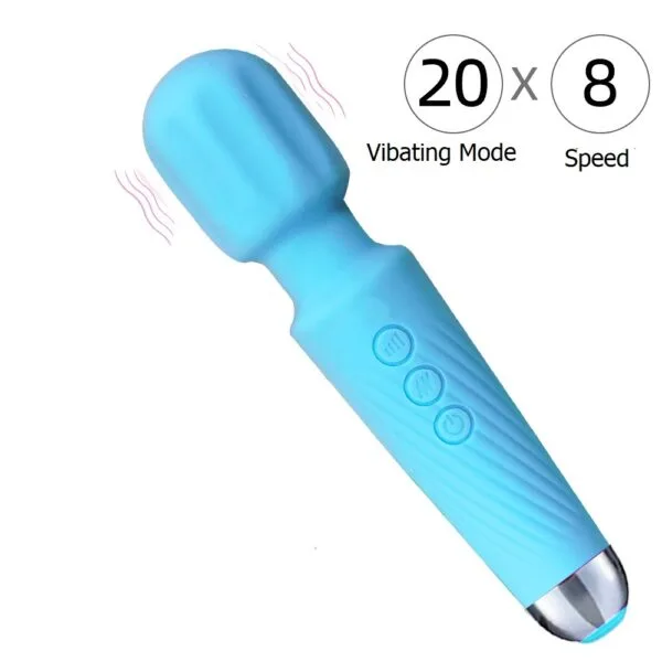 Knight Wand Vibrator - 20 Modes, 360° Rotation, High-Speed Power - Image 2