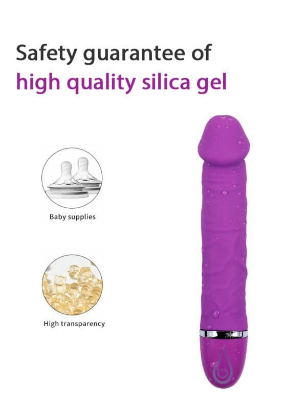 AUB J057 7 Modes Realistic Dildo Vibrator Details 4