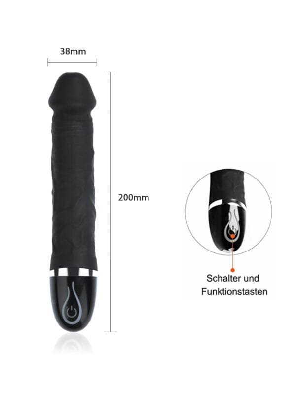 AUB J057 7 Modes Realistic Dildo Vibrator Details 8