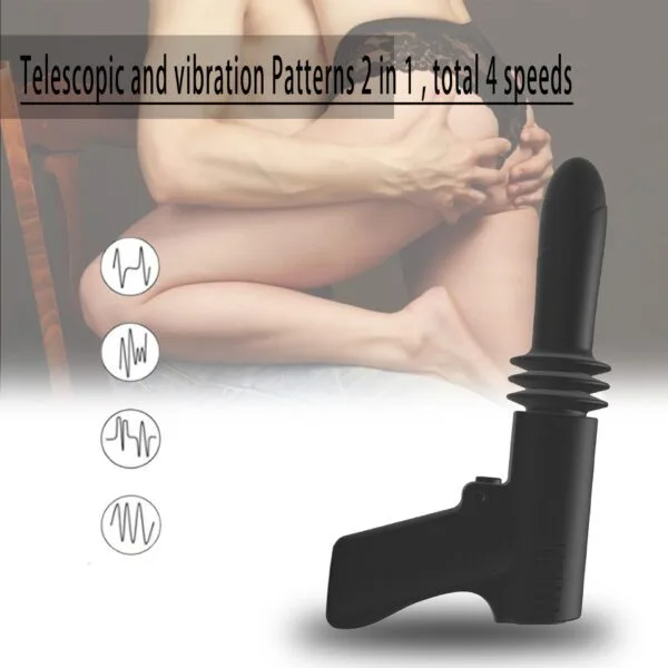 4 Modes Vibrating & Thrusting Gun Style Sex Machine - Image 2