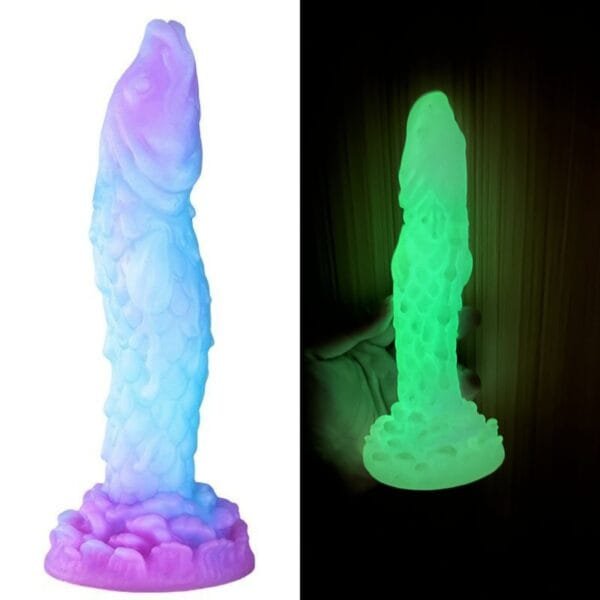 9.25-inch Luminous Flying Fish Fantasy Dildo - Image 12