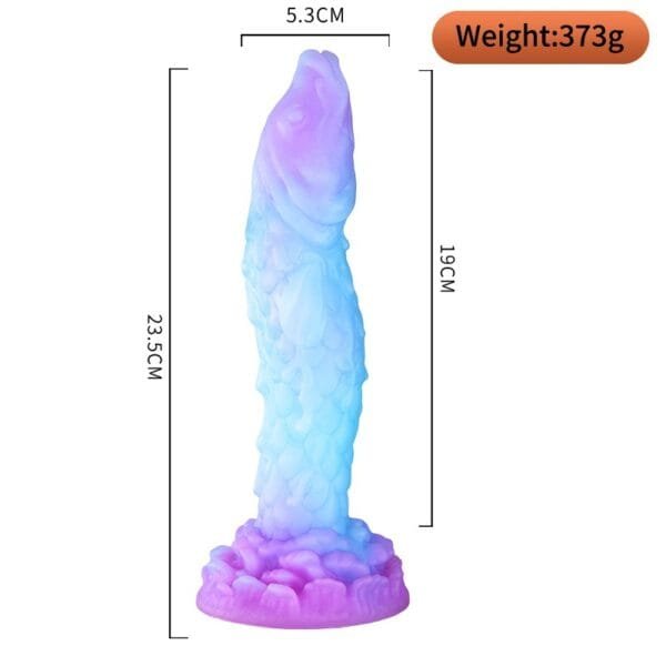 9.25-inch Luminous Flying Fish Fantasy Dildo - Image 2