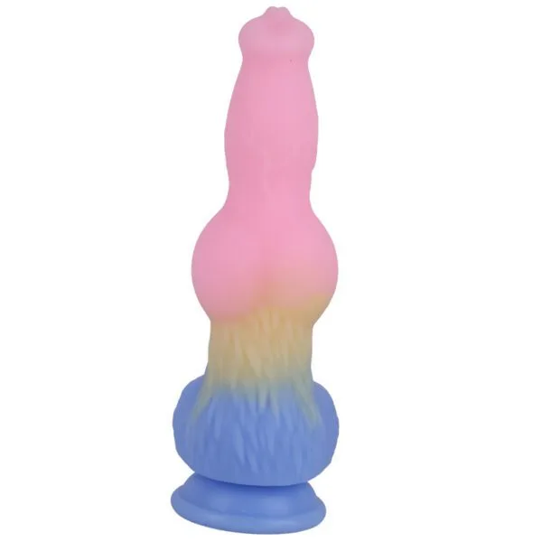 9.64-inch Mixed Color Fantasy Dog's Dildo - Image 4