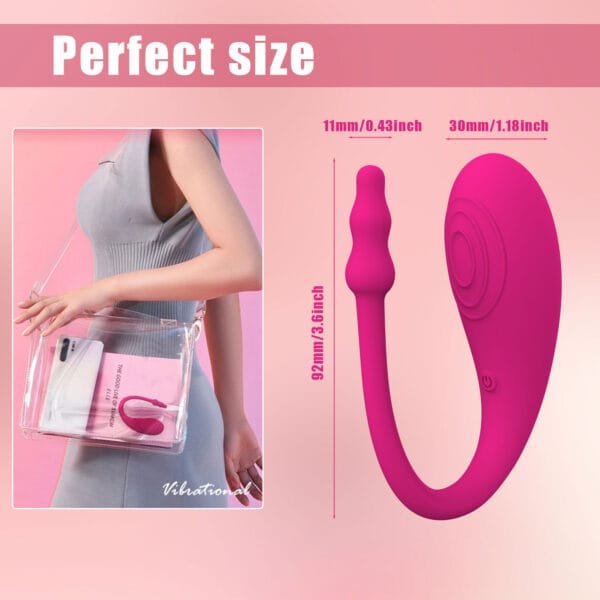 DS K0009 Compact G Spot Vibrators – 9 Modes App Controlled Waterproof Design10