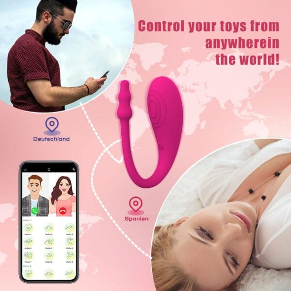 DS K0009 Compact G Spot Vibrators – 9 Modes App Controlled Waterproof Design5