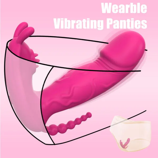 DS K0010 Trio Bliss 3 in 1 App Controlled Vibrator – Wearable Waterproof Multi Stimulating11