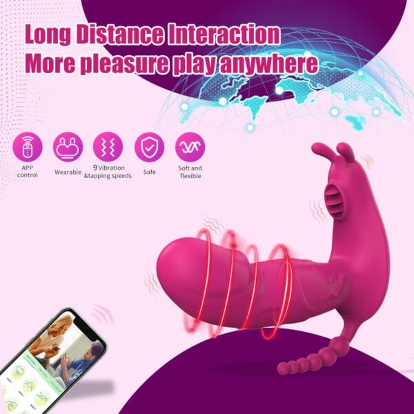 DS K0010 Trio Bliss 3 in 1 App Controlled Vibrator – Wearable Waterproof Multi Stimulating8