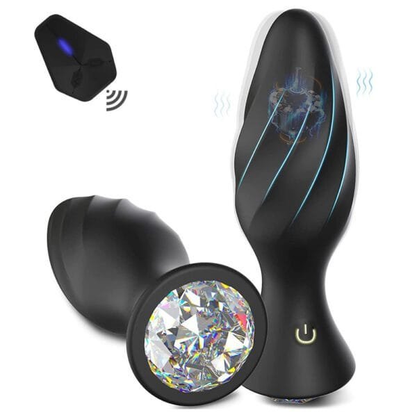 Ice cream Luxury Jewelry Design Vibrating Anal Plug 1