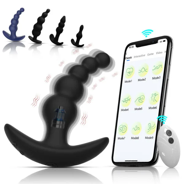 4pcs Set Vibrating Anal Beads – Wireless & App Controlled, 10 Frequency Modes - Image 2