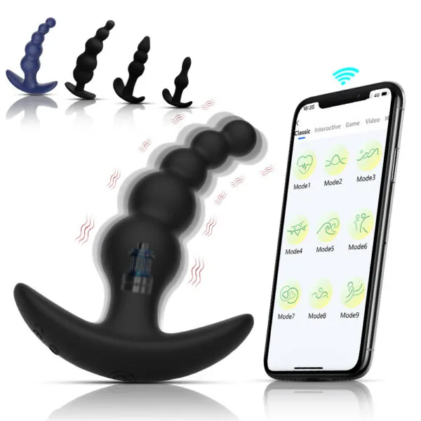 4pcs Set Vibrating Anal Beads – Wireless & App Controlled, 10 Frequency Modes - Image 4