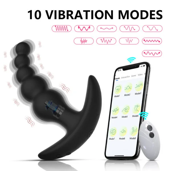 4pcs Set Vibrating Anal Beads – Wireless & App Controlled, 10 Frequency Modes - Image 8