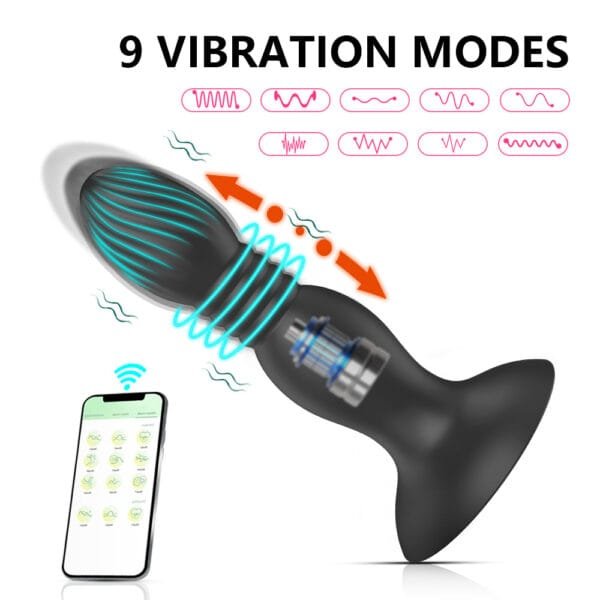 AUB K0020 Thrusting Prostate Toy – Powerful Suction Dual Control Vibration Modes3