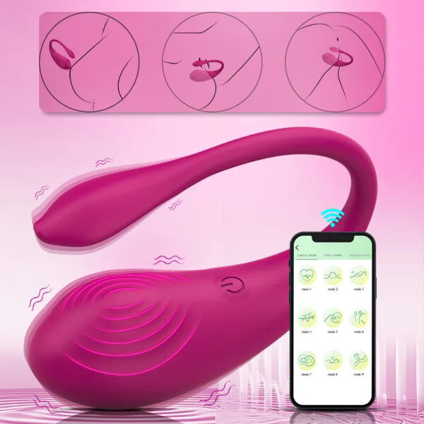 WaveTouch App-Controlled Wearable Vibrator – 9 Modes & IPX6 Waterproof - Image 2