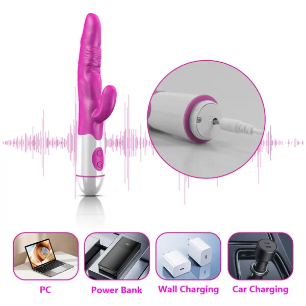 DS K0013 Fingertouch Rabbit G Spot Vibrator – 10 Vibration Modes Ergonomic Design4