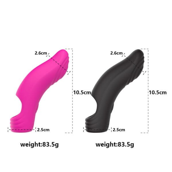 DS K0014 Smart Finger Sleeve Vibrator – 10 Modes App Remote Controlled10