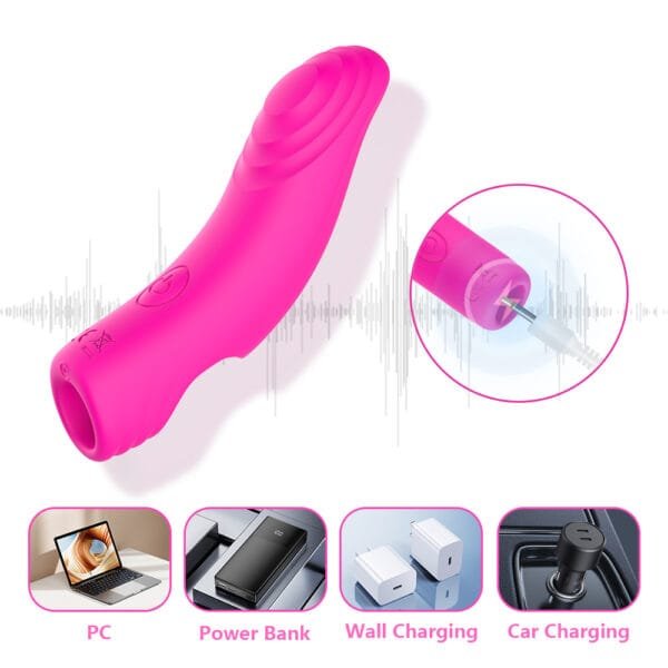 DS K0014 Smart Finger Sleeve Vibrator – 10 Modes App Remote Controlled6