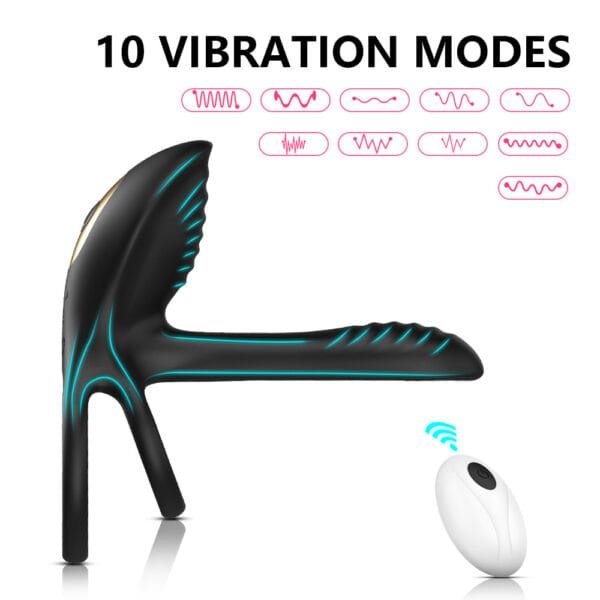 DS K0018 Hank Vibe Cock Ring – App Remote Controlled 9 10 Vibration Modes3