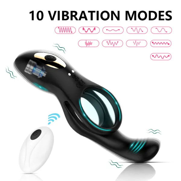 DS K0023 Dual Motor Vibrating Cock Ring – App Remote Control Options IPX7 Waterproof5