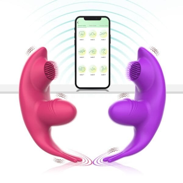 Discreet Vibrator App Controlled 9 Modes Rechargeable Design1