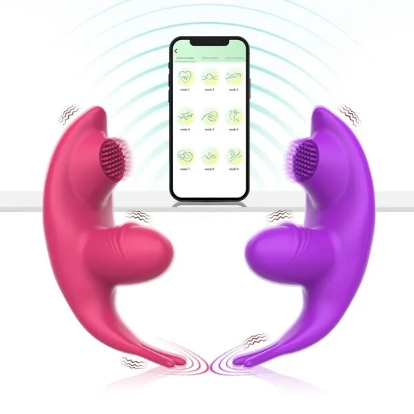 Discreet Vibrator - App Controlled, 9 Modes, Rechargeable Design