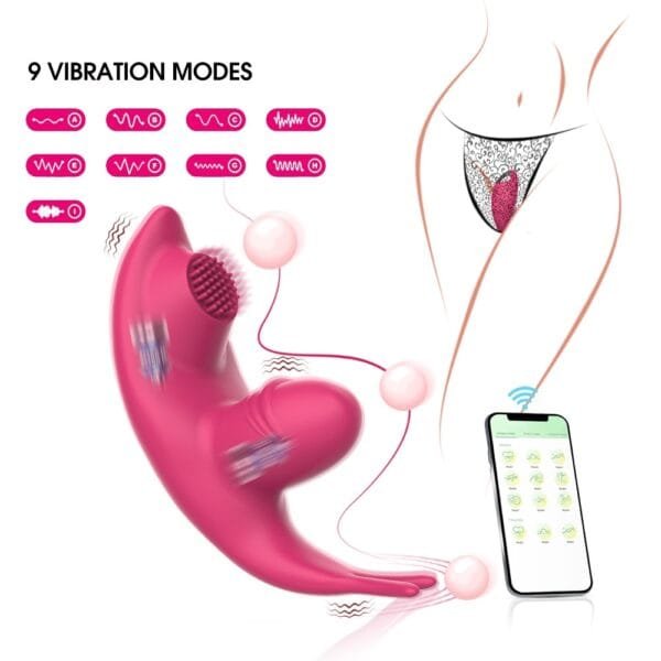 Discreet Vibrator App Controlled 9 Modes Rechargeable Design7